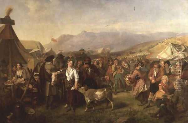 A Scottish Fair Oil Painting by John Phillip