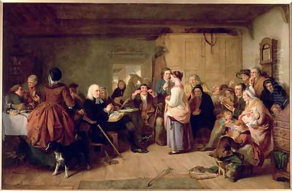 Presbyterian Catechising, 1847 Oil Painting by John Phillip