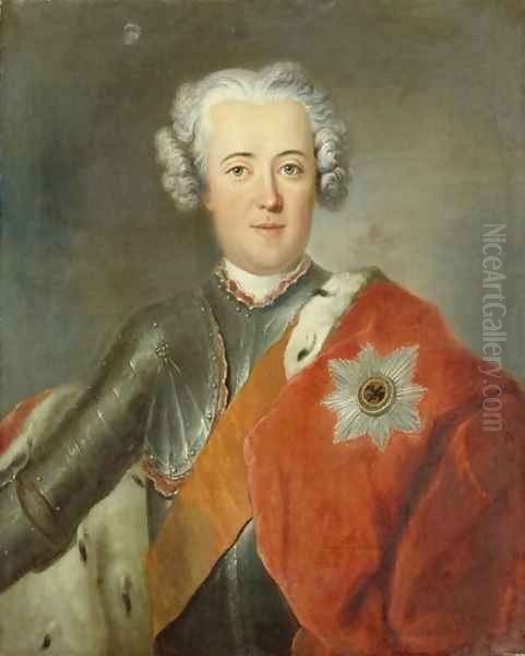 Crown Prince Frederick II, c.1740 Oil Painting by Antoine Pesne