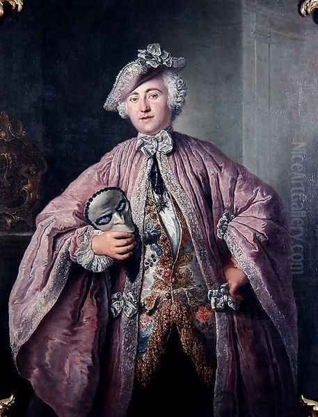 Franz Isaak von Chasot Oil Painting by Antoine Pesne