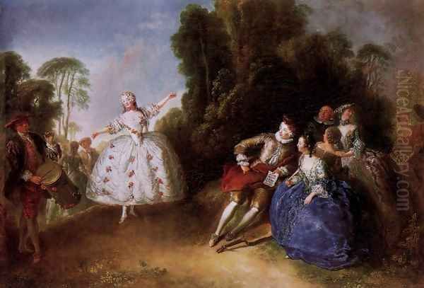 Marianne Cochois Oil Painting by Antoine Pesne