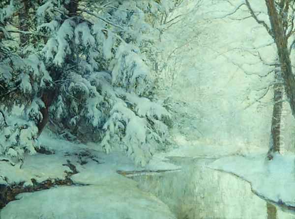 Silent Dawn 1919 Oil Painting by Walter Launt Palmer