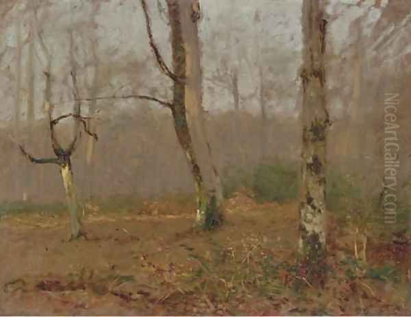 Landscape with Birches Oil Painting by Walter Launt Palmer