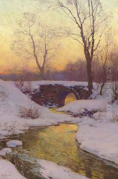 Snow-Bound Brook Oil Painting by Walter Launt Palmer