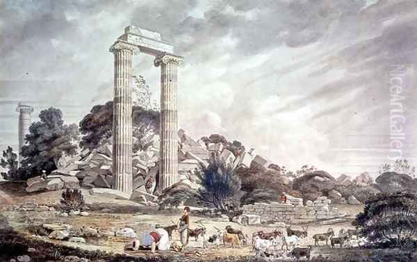 Temple of Apollo at Didyma Oil Painting by William Pars