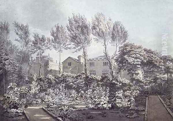 The Garden at Strawberry Hill, c.1780 Oil Painting by William Pars