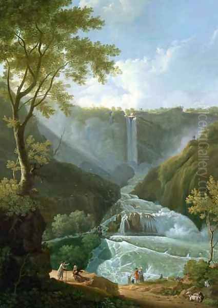 The Falls of Terni, 1767 Oil Painting by Thomas Patch