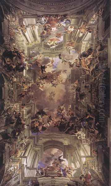 Allegory of the Jesuits' Missionary Work 1691-94 Oil Painting by Andrea Pozzo