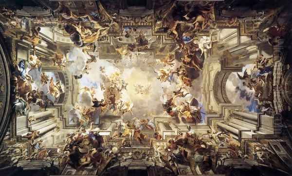 Allegory of the Jesuits' Missionary Work Oil Painting by Andrea Pozzo