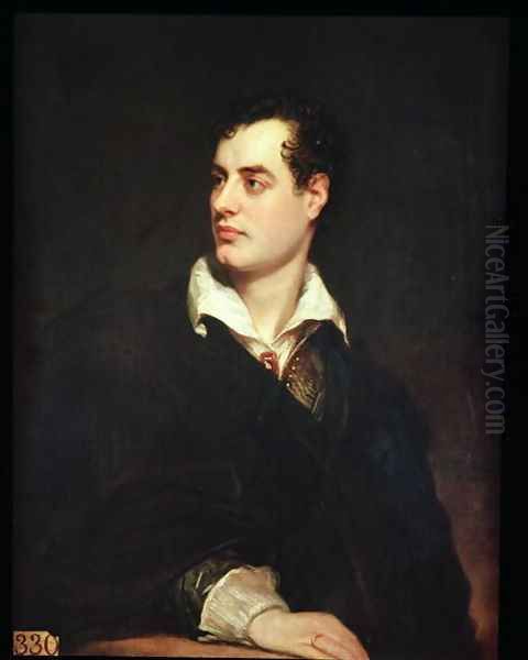 Portrait of Lord Byron 1788-1824 Oil Painting by Thomas Phillips