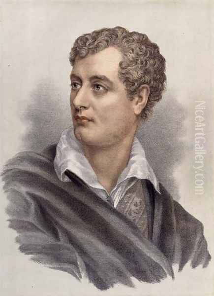 George, Lord Byron 1788-1824 Oil Painting by Thomas Phillips