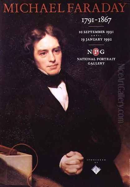 Poster for the National Portrait Gallery Michael Faraday exhibition Oil Painting by Thomas Phillips