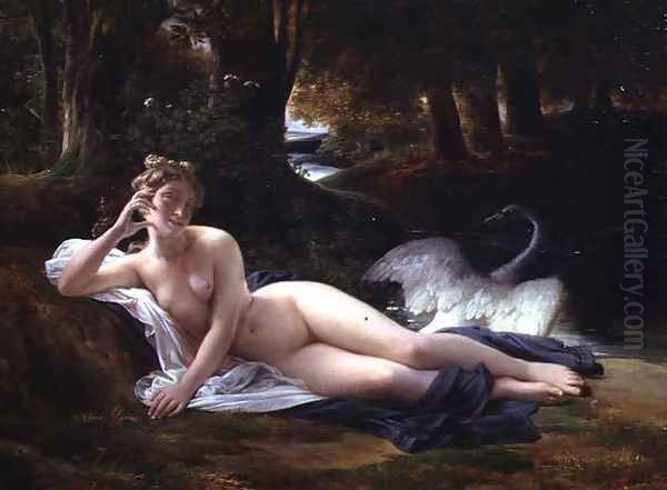 Leda and the swan, 1832 Oil Painting by Francois-Edouard Picot