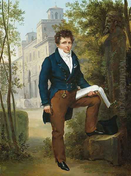 Portrait of Nicholas-Pierre Tiolier Oil Painting by Francois-Edouard Picot