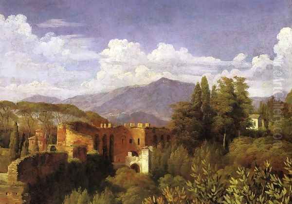 View from the Villa Medici Oil Painting by Francois-Edouard Picot