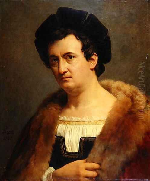 Portrait of Francois Joseph Talma 1763-1826 Oil Painting by Francois-Edouard Picot