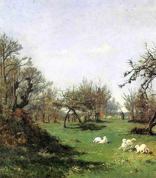 Spring in Pont Aven Oil Painting by William Lamb Picknell