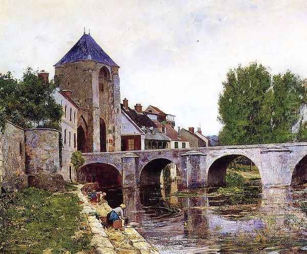 Grey Day, Moret Oil Painting by William Lamb Picknell