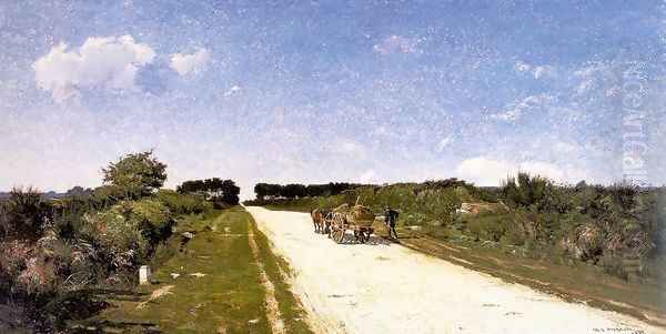 Road to Concarneau 1880 Oil Painting by William Lamb Picknell