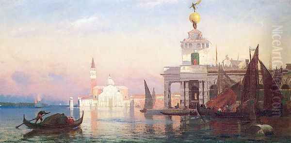 The Grand Canal with San Giorgio Maggiore 1875 Oil Painting by William Lamb Picknell