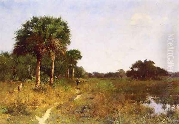 Midwinter in Florida Oil Painting by William Lamb Picknell