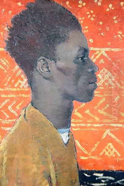 Negro in Profile Portrait of Henry Thomas 1934-35 Oil Painting by Glyn Warren Philpot