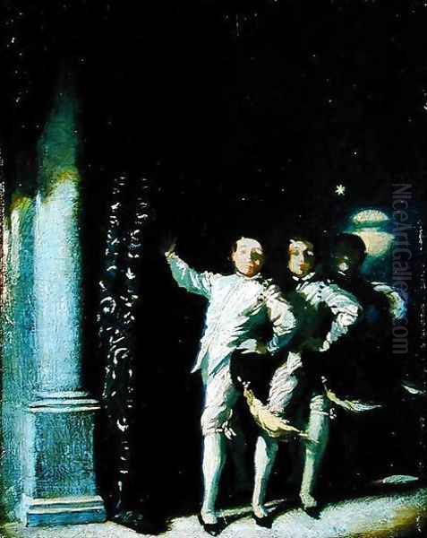 Caprice, the Moon Dance, 1908-9 Oil Painting by Glyn Warren Philpot