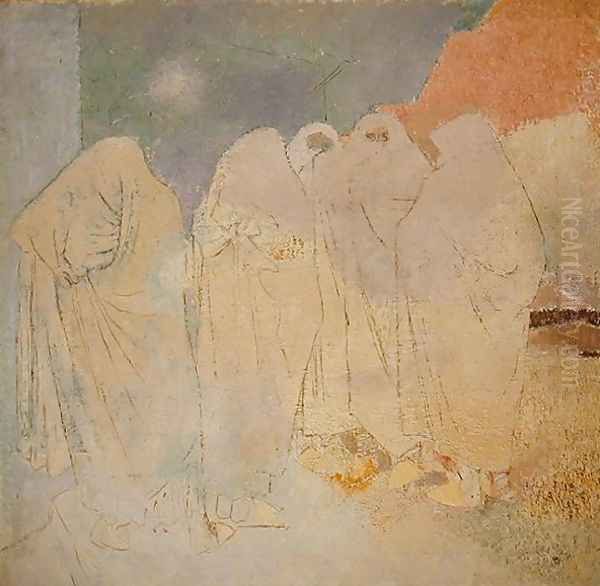 Group of Women, Marrakesh, 1936 Oil Painting by Glyn Warren Philpot