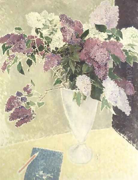 Lilacs Oil Painting by Glyn Warren Philpot