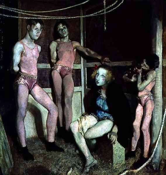 Resting Acrobats Oil Painting by Glyn Warren Philpot