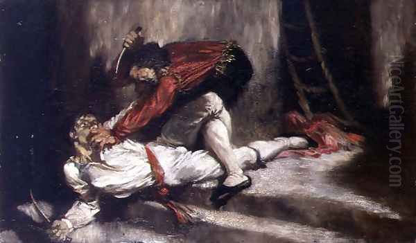 The Death Blow, 1910 Oil Painting by Glyn Warren Philpot