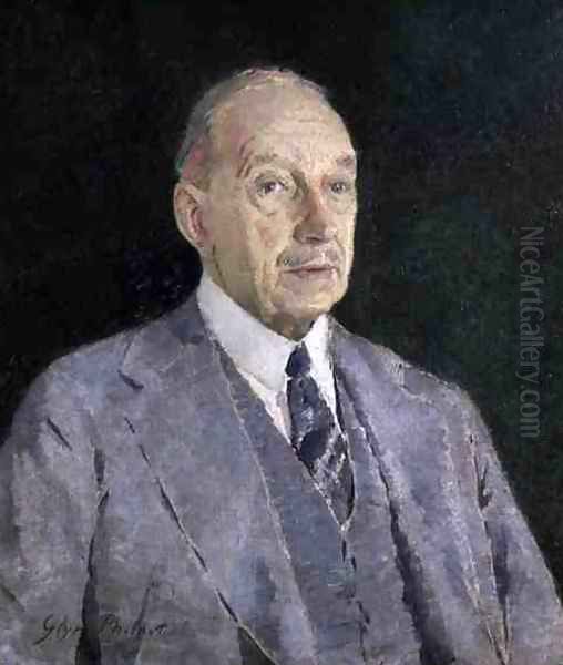 Portrait of Cecil Higgins, 1935 Oil Painting by Glyn Warren Philpot