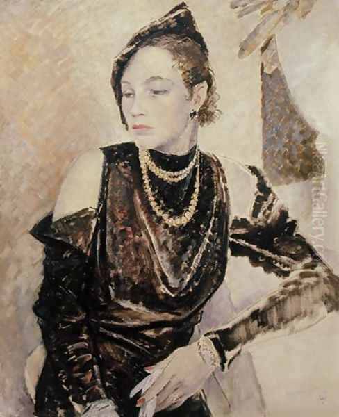 Miss Gwendolen Cleaver, 1933 Oil Painting by Glyn Warren Philpot