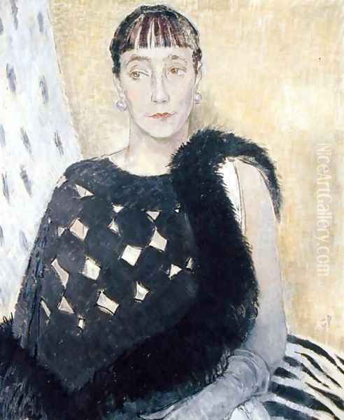 Mrs Clement Cross, the Artists Elder Sister, 1934 Oil Painting by Glyn Warren Philpot