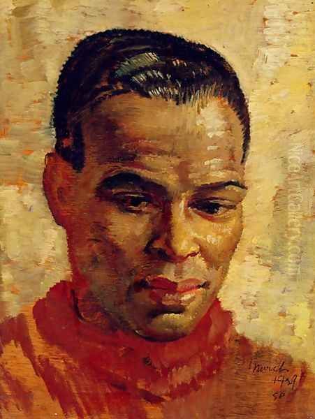 Portrait of a Man, possibly Henry Thomas, 1929 Oil Painting by Glyn Warren Philpot