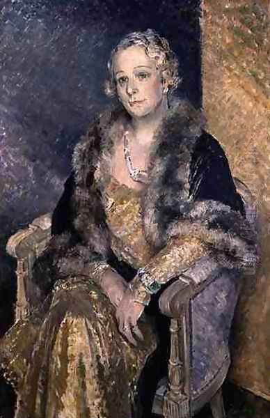 Portrait of Mrs Woolmer, c.1933-34 Oil Painting by Glyn Warren Philpot