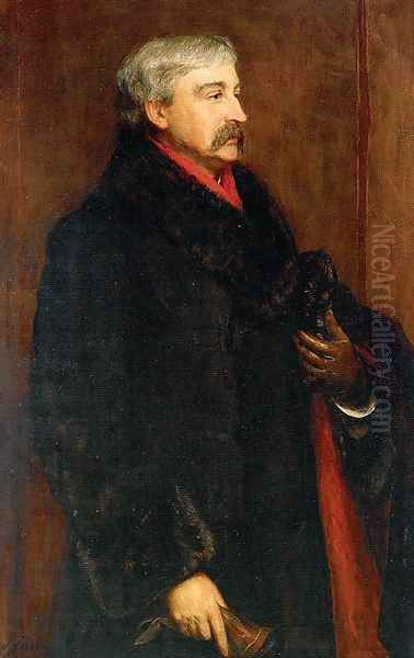 Bret Harte 1884 Oil Painting by John Pettie