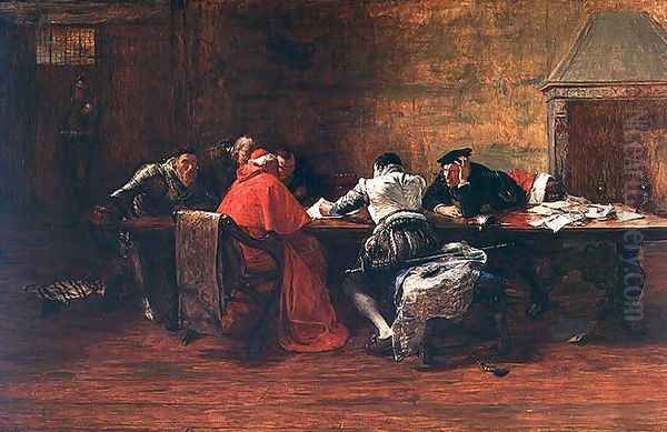 Treason, 1867 Oil Painting by John Pettie