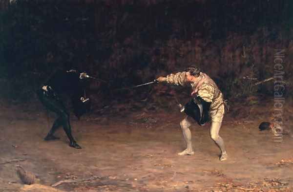 To the Death, 1877 Oil Painting by John Pettie