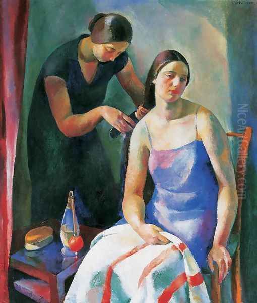 Before the Bath 1929 Oil Painting by Karoly Patko