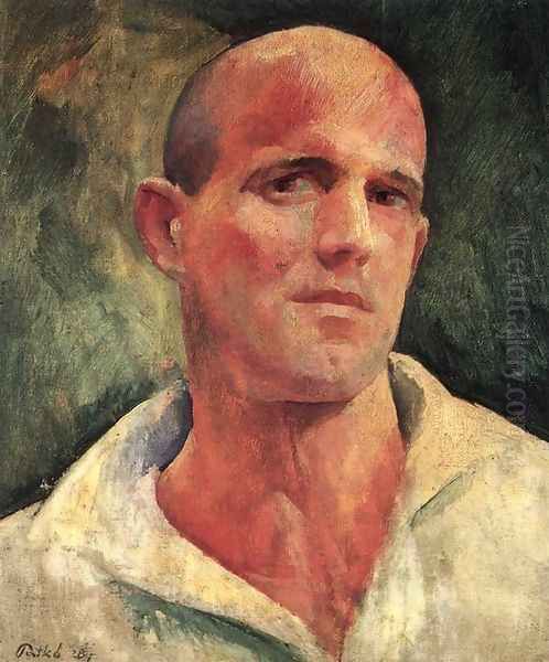 Self-portrait 1928 2 Oil Painting by Karoly Patko