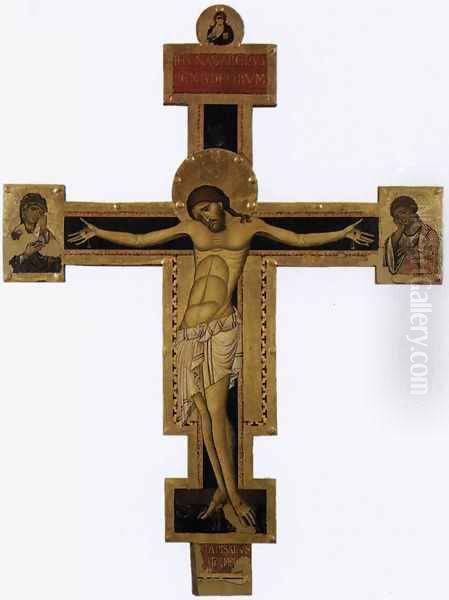 Crucifix (2) 1240s Oil Painting by Giunta Pisano