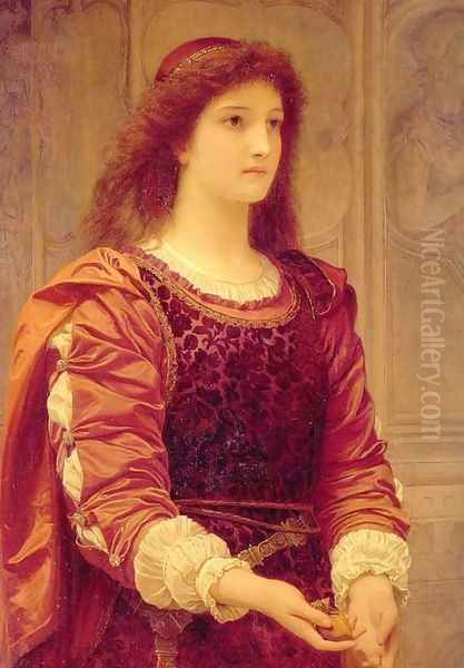 Portia Oil Painting by Charles E. Perugini