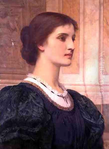 Portrait of Kate Dickens, wife of the artist Oil Painting by Charles E. Perugini