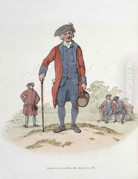 Chelsea Pensioner, from Costume of Great Britain, published by William Miller, 1805 Oil Painting by William Henry Pyne