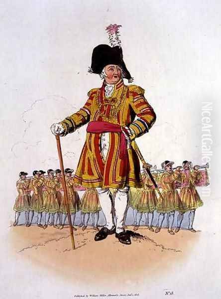 Lord Mayor, from Costume of Great Britain, published by William Miller, 1805 Oil Painting by William Henry Pyne