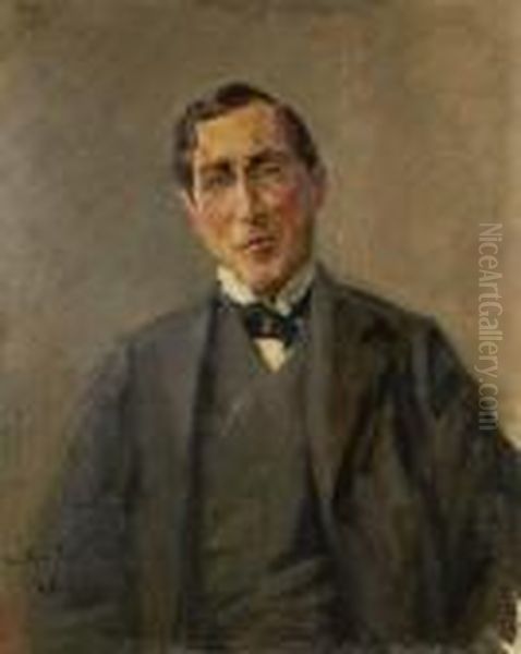 Bildnis Des Dirigenten Und Komponisten Oscar Fried Oil Painting by Max Liebermann