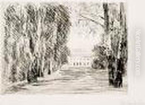 Haus Am Wannsee Oil Painting by Max Liebermann