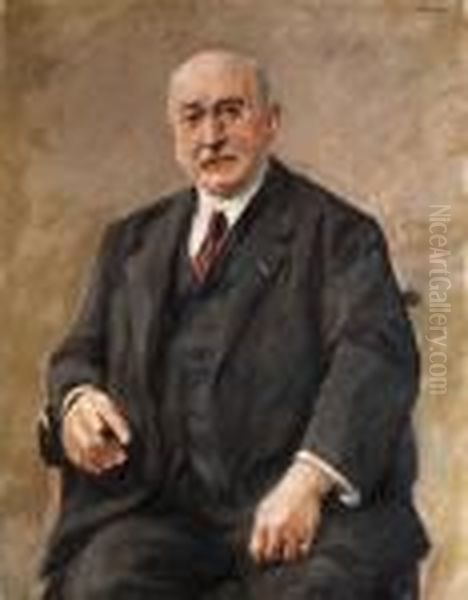 Bildnis Des Berlinerregierungsbaumeisters Oil Painting by Max Liebermann