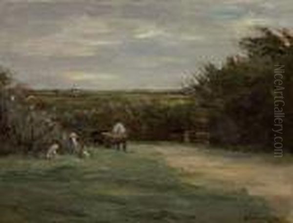 Landschaft Bei Noordwijk--noordwijk-binnen Oil Painting by Max Liebermann